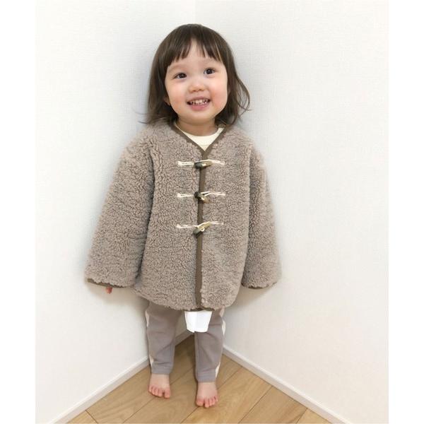 ノーカラージャケット アウター ボアジャケット キッズ 子供服 男の子 女の子