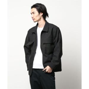 ブルゾン アウター フェイクウールZIPスウィングトップブルゾンジャケット メンズ レディース