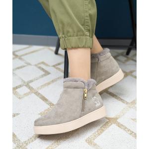 ブーツ moz(モズ) サイドジップショートブーツ レディース