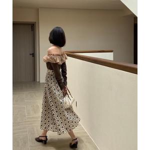 専門ショップ 【J1U】アシンメトリーBIGリボンボリュームスカート ひざ