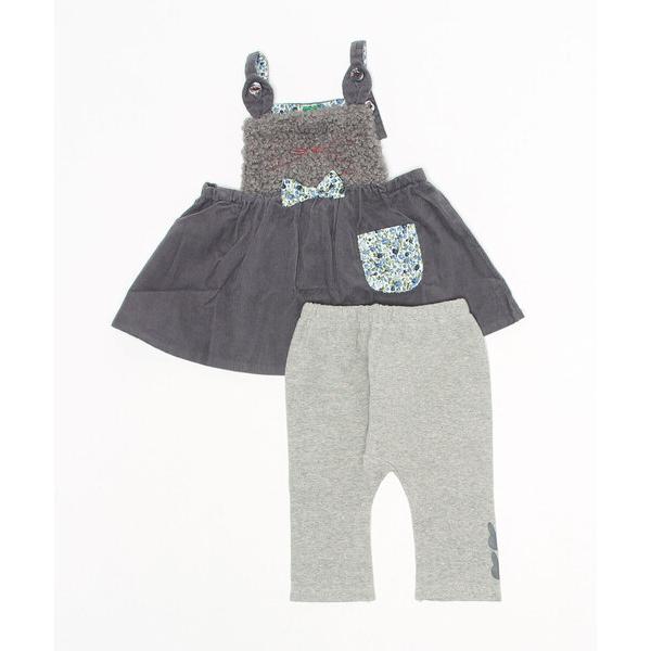 マタニティ ジャンパースカート＆レギンスセット