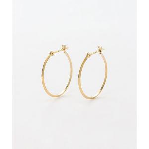 BLOOM（ブルーム） ピアス K10 ホワイトゴールド フープピアス WEB限定