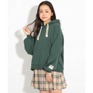 パーカー ◆【WEB限定カラーあり/コットン100％】裏毛ロゴスピンドルパーカー