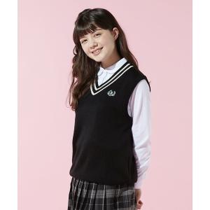 ニット セーター 「repipi armario / レピピアルマリオ」キッズVネックチルデンベスト キッズ 子供服 女の子