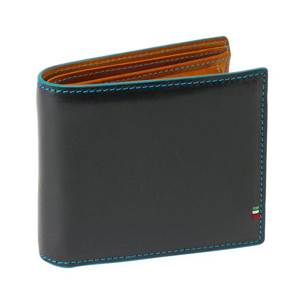 財布 「GORBE」イタリアンレザーカラーエッジ二つ折り財布 メンズ レディース