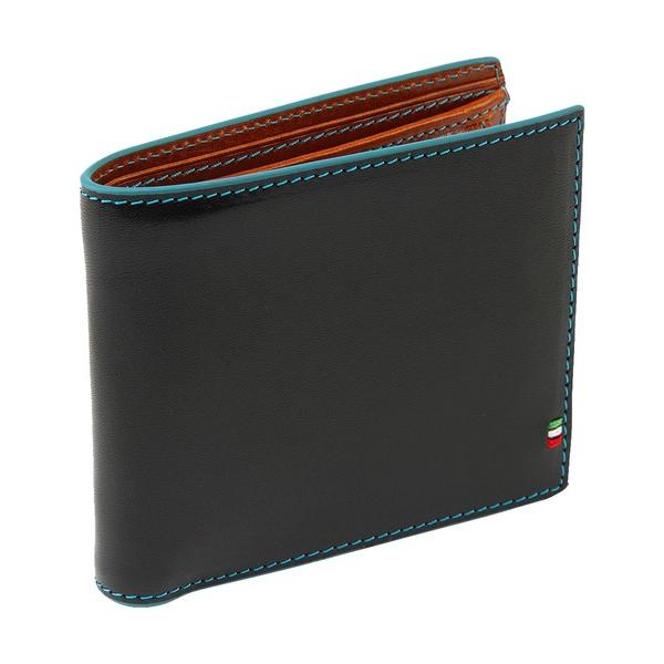 財布 「GORBE」イタリアンレザーカラーエッジスマート二つ折り財布 メンズ レディース