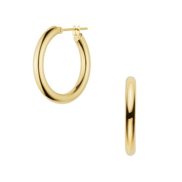 ピアス K18ゴールド フープピアス（大） レディース