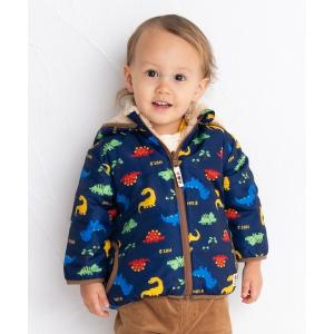 コート アウター ボアフリース リバーシブル中綿ジャンパー キッズ 子供服 男の子 女の子