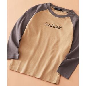 tシャツ SHISKY / シスキー 英字ロゴ プリント ラグラン ロングＴシャツ キッズ キッズ 子供服 男の子 女の子