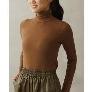 tシャツ やわらかタートルネックシャツ レディース