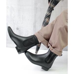 長靴 レインブーツ 「防水」EDWIN(エドウィン)防水 サイドジップレインブーツ レディース