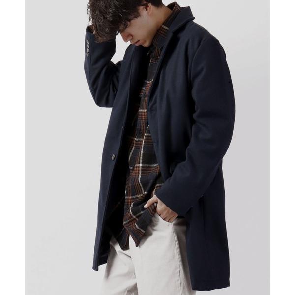チェスターコート コート ウール混メルトン チェスターコート メンズ レディース