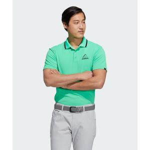 ポロシャツ アイアンアディダスロゴ   半袖ポロ