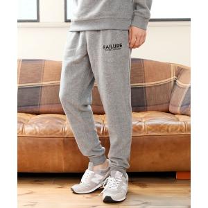 スウェットパンツ ジャージ 裏使いボア刺繍入りスウェットジョガーパンツ メンズ レディース