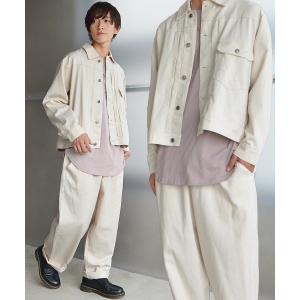 Shoowtime セットアップ Colorless fringe zip-up denim setup