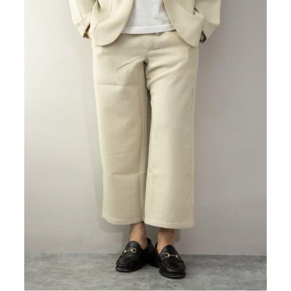パンツ 「Sa」「it」フェイクリネン ワイド アンクルパンツ メンズ レディース