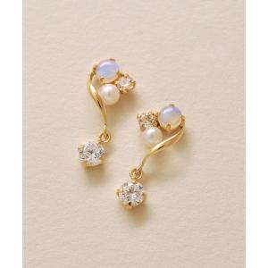 TAKE-UP（テイクアップ） 揺れるカラーストーンピアス( PG) （ピンク