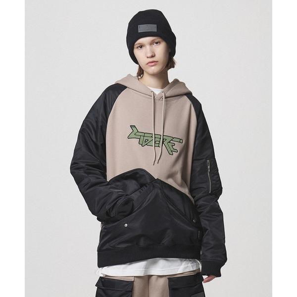 パーカー LIBERE リベーレ / MA-1 MK1 HOODIE ビッグシルエットMA-1デザイ...