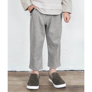 パンツ ニットツイルテーパードパンツ 9分丈 キッズ