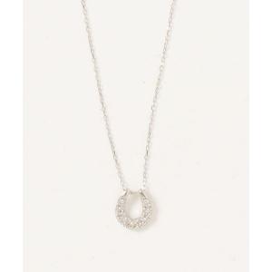 con affetto ネックレス K18ダイヤホースシューネックレス レディース