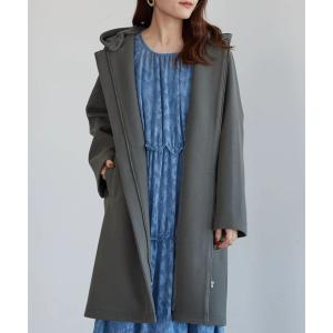 アウター フード取り外し比翼コート＊