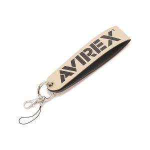 ロゴ ハンドストラップ ベージュ / LOGO HAND STRAP BEIGE / アヴィレックス / AVIREX