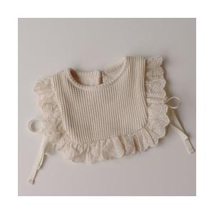 スタイ よだれかけ 「 Bambin / ボンバン 」 キッズ ナチュラルカラー レース 付け襟 / スタイ