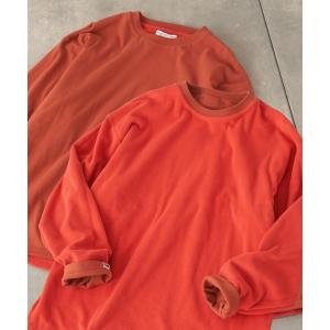 tシャツ Tシャツ バックフリース リバーシブルプルオーバー