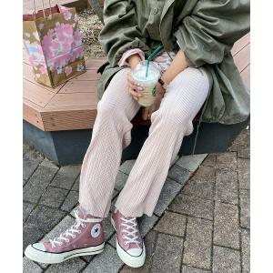 パンツ 「セルフカット」プリーツクロスイージーパンツ レディース