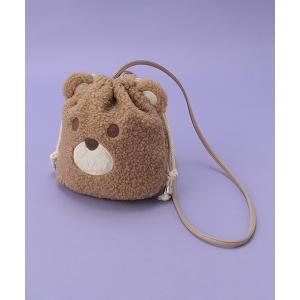 ショルダー ショルダーバッグ クマボア巾着ショルダー キッズ 子供 女の子