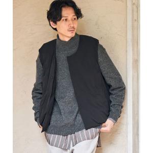 ベスト メンズ B:MING by BEAMS / ALLIED 中綿 クルーネック ベスト