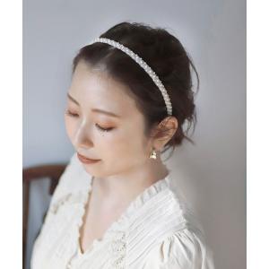 Mela Bianca（メラビアンカ） カチューシャ 韓国 クリスタル パール