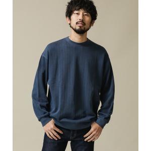 tシャツ Tシャツ ピグメント針抜き裏毛クルーネックスウェット