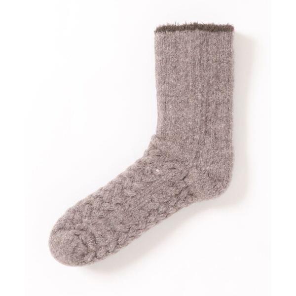 靴下 「SocksDEPO」プレミアシュークリーム糸使用あったかルームソックス レディース メンズ
