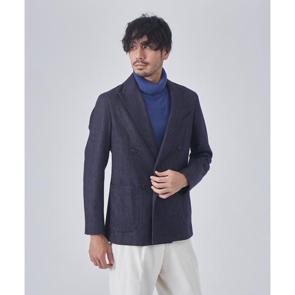 ジャケット テーラードジャケット 「Ermenegildo Zegna」 ウールデニム ダブルジャケ...