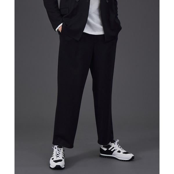 スラックス 「セットアップ対応」R/Nポンチカット ワイドパンツ メンズ