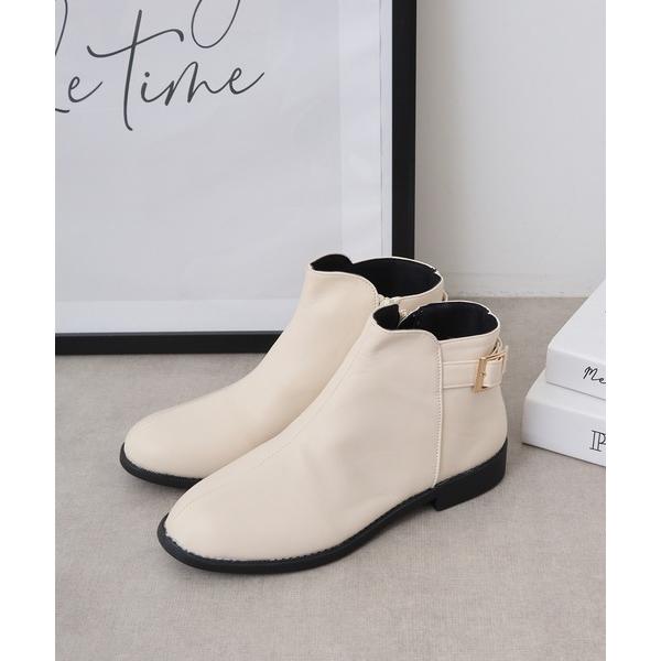 ブーツ AAA+Feminine 履き心地やわらか、美シルエットショートブーツ レディース