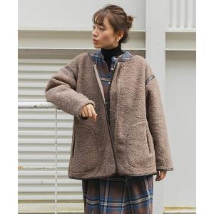 アウター リバーシブルフェイクムートンショートコート