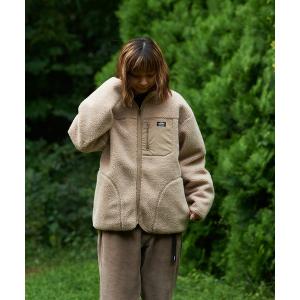 ジャケット ブルゾン 「OUTDOOR PRODUCTS/アウトドアプロダクツ」防風ボアスタンドブルゾン ワンポイントブランドロゴ　ユニセックス メン