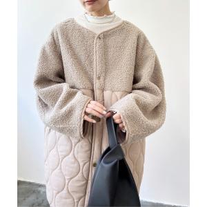 ジャケット ミリタリージャケット マットタフタ×ボア切替M65ショートコート レディース