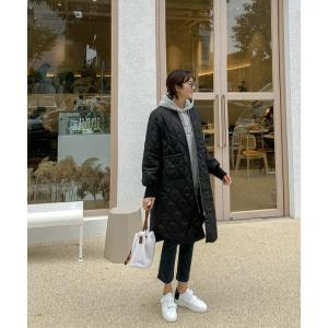 ジャケット ブルゾン 【ZOZO限定】サキシマamp「キルティングロングブルゾン」