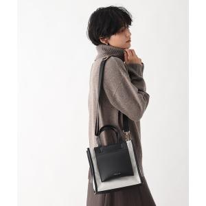 トートバッグ バッグ フロントポケットパイピングスクエアトートバッグ「2WAY」