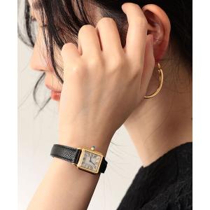 腕時計 Demi-Luxe BEAMS / Dバックル レザーウォッチ