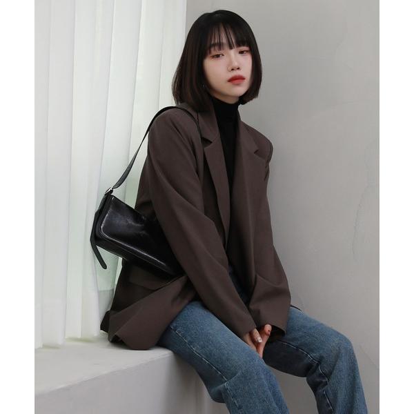 ジャケット テーラードジャケット ボーイフィットオーバーフィット スリーボタンジャケット レディース