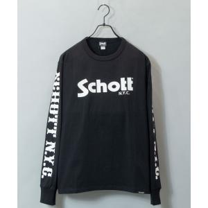 tシャツ Tシャツ メンズ SCHOTT-LSTEE BASIC LOGO/ショット ベーシック ロゴ ロンＴ｜ZOZOTOWN Yahoo!店