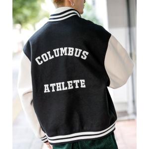 ジャケット スタジャン テックメルトン カレッジサガラワッペン