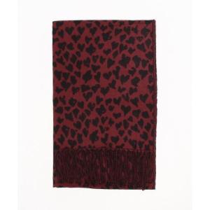 ストール マフラー HEART LEOPARD STOLE/ハートレオパードストール