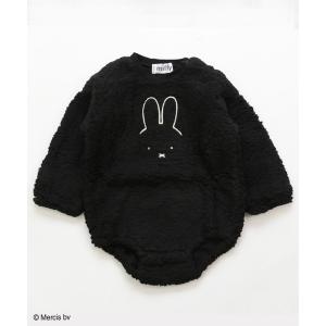 ベビー服 miffy/ ミッフィー＆ボリス もこもこボアロンパース キッズ