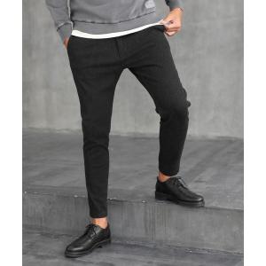 パンツ スラックス 『WONDER SHAPE』BRUSHED：360°全方向高伸縮 『ワンダーシェイプ』 微起毛 テーパードスキニーパンツ