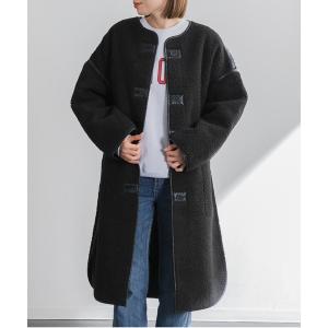 コート ムートンコート ムートンパイピングコート